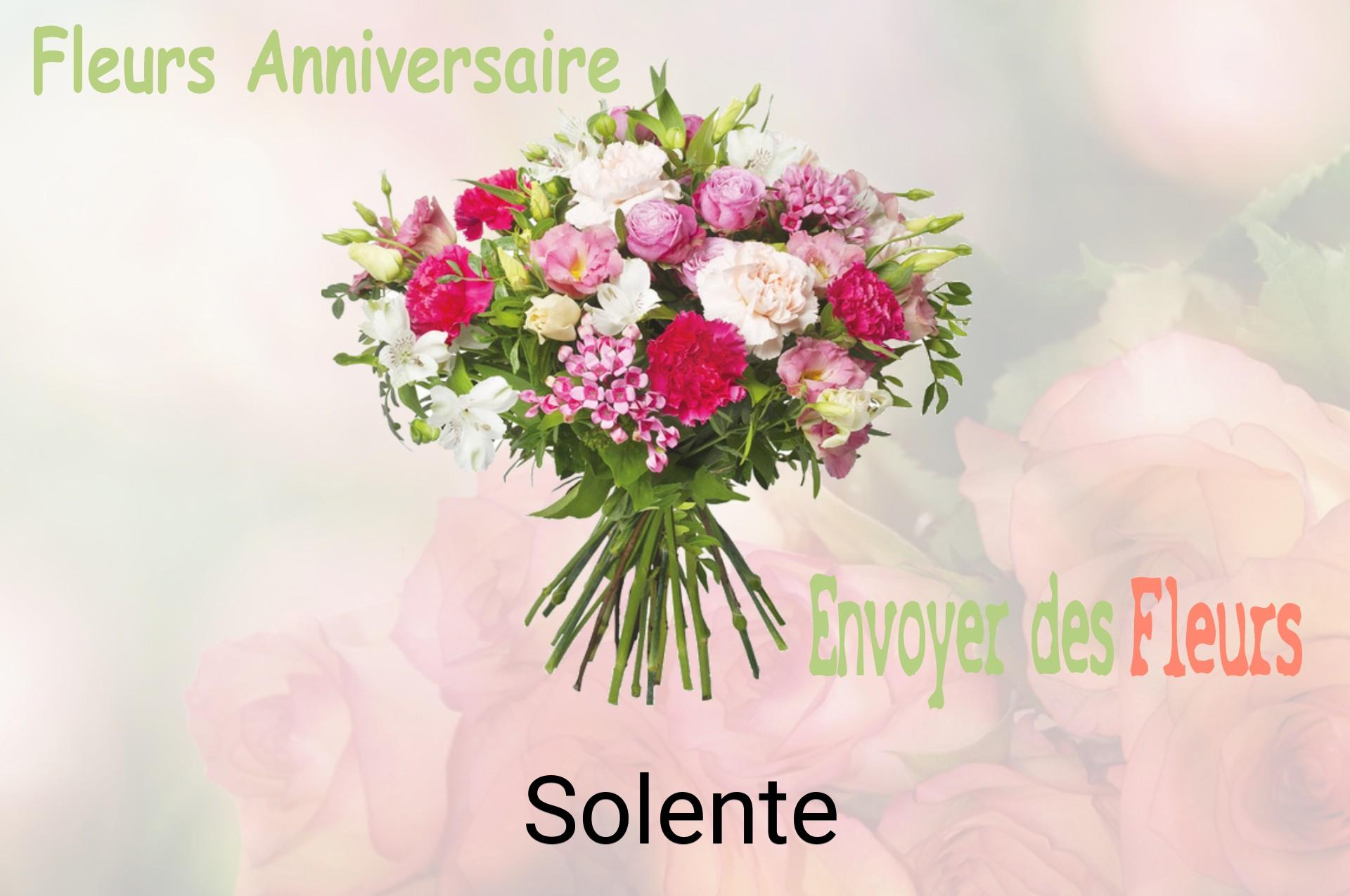 Bouquet de fleurs d’anniversaire livré à Solente